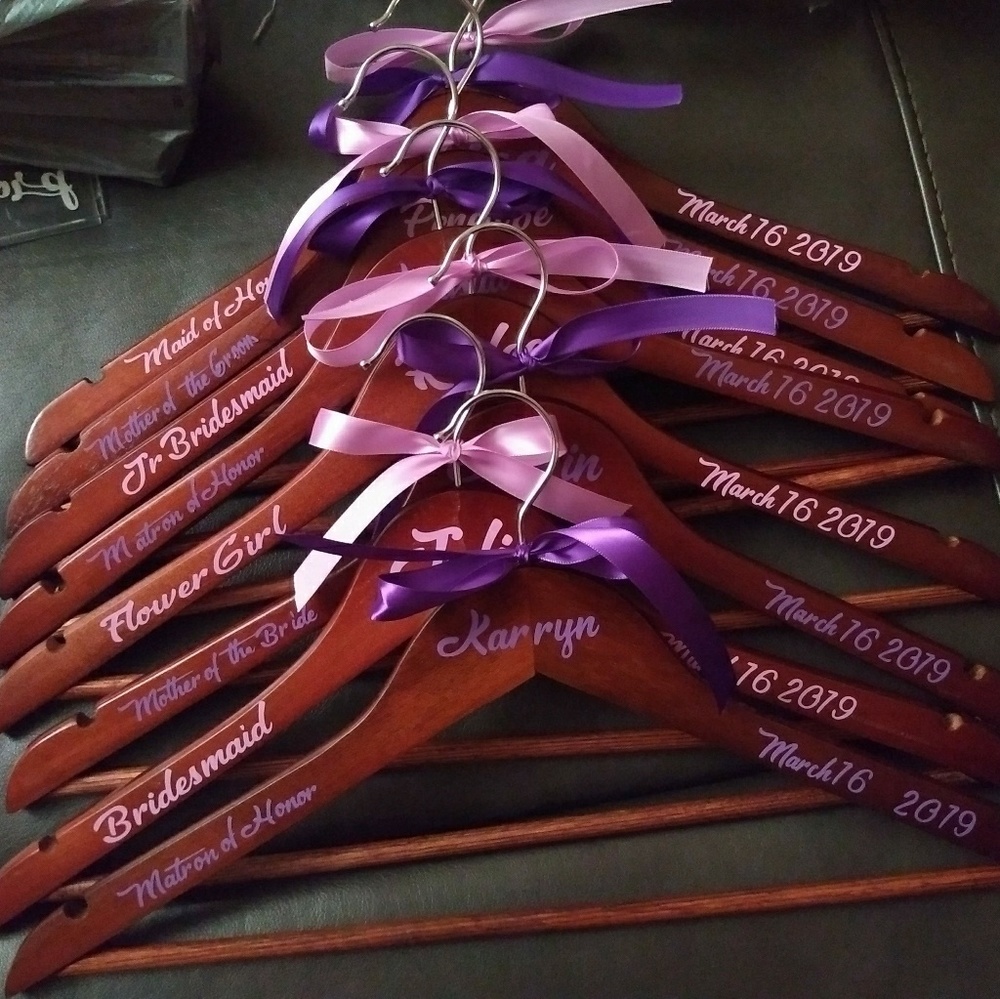Wooden Wedding Hangers